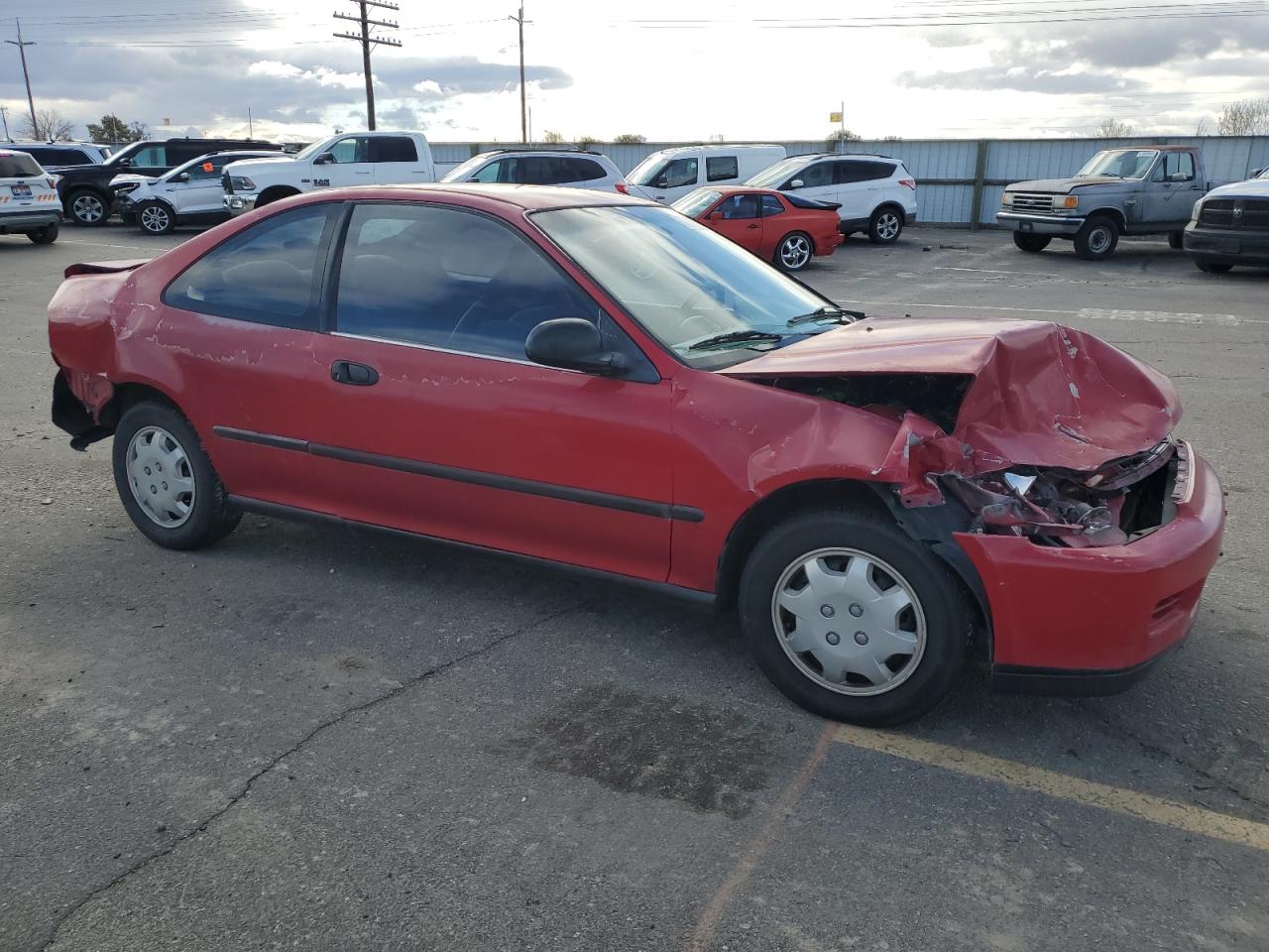 1994 Honda Civic VIN 2HGEJ2127RH503839 Copart auction photo, front end / rear end damage thumbnail 4