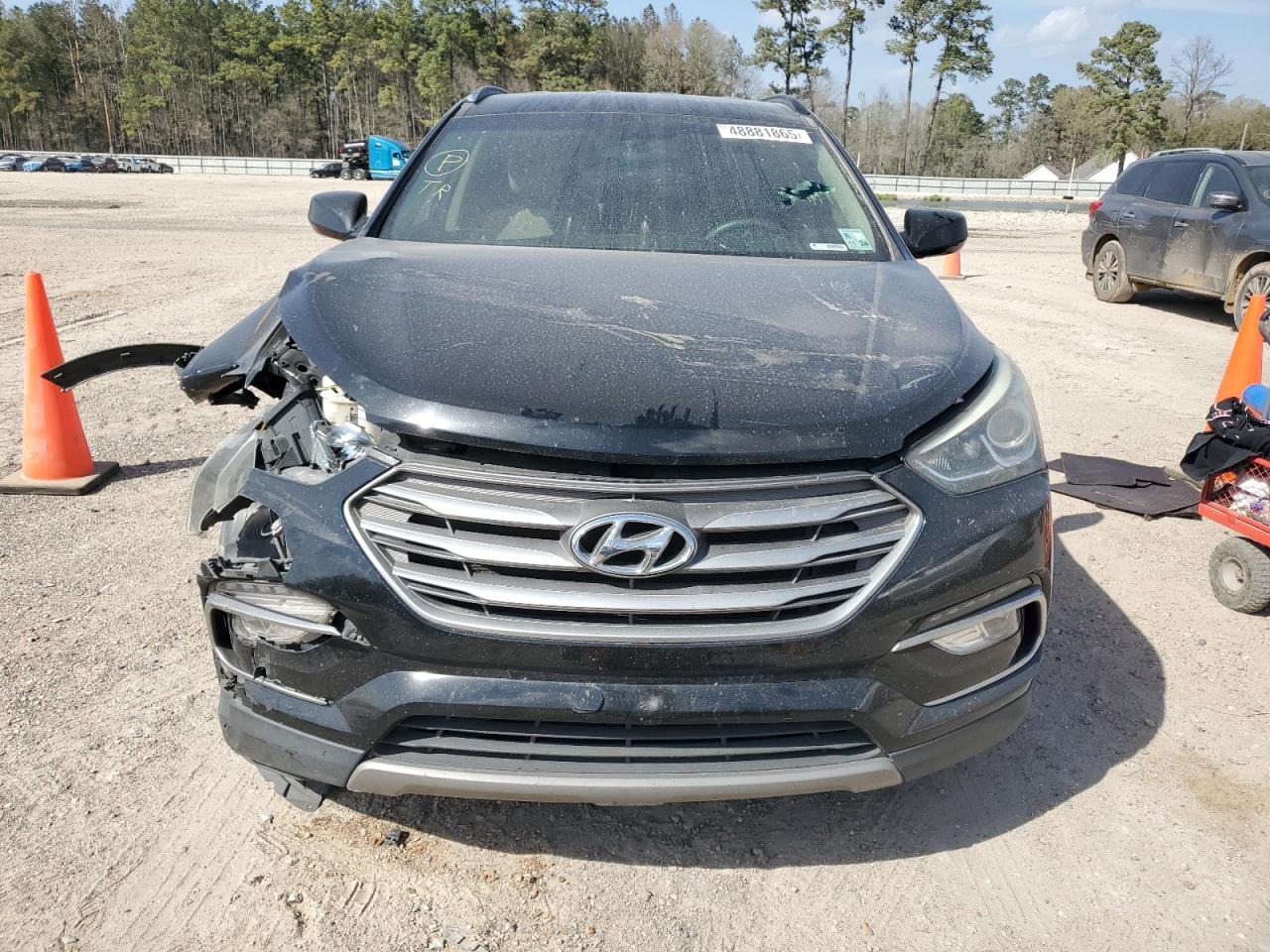 2017 Hyundai Santa Fe VIN 5NMZU3LB8HH009602 Copart auction photo, front end damage thumbnail 5