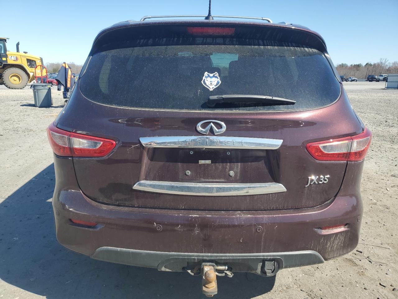 2013 Infiniti JX VIN 5N1AL0MM7DC307383 Copart auction photo, front end / side damage thumbnail 6