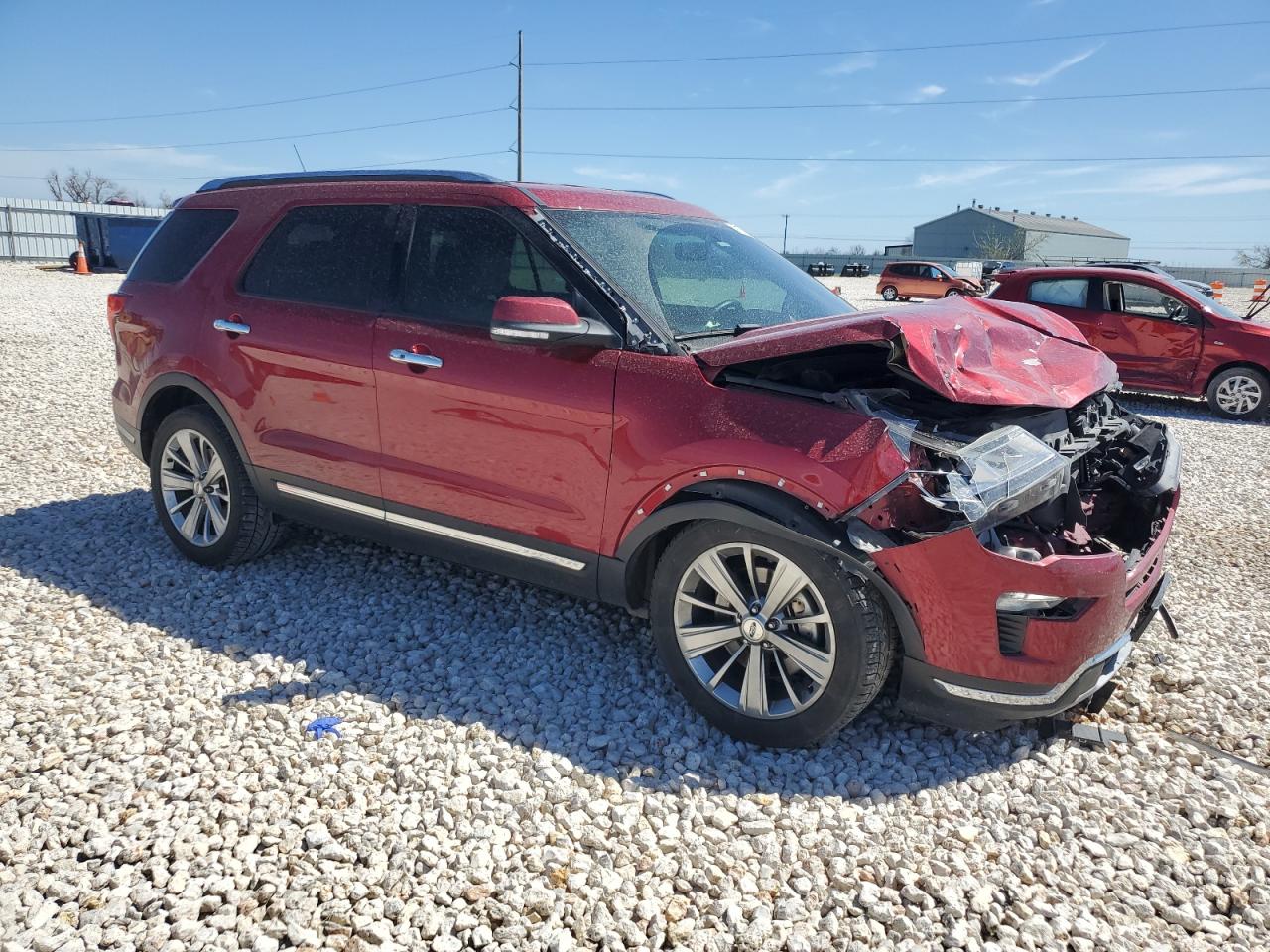 2018 Ford Explorer VIN 1FM5K7FH9JGC93360 Copart auction photo, front end damage thumbnail 4