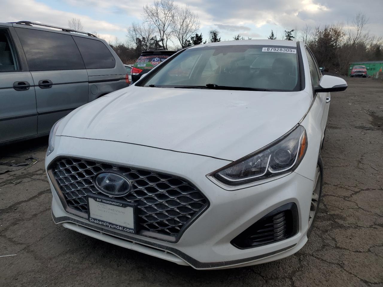 2019 Hyundai Sonata VIN 5NPE34AF9KH792503 Copart auction photo, rear end damage thumbnail 5