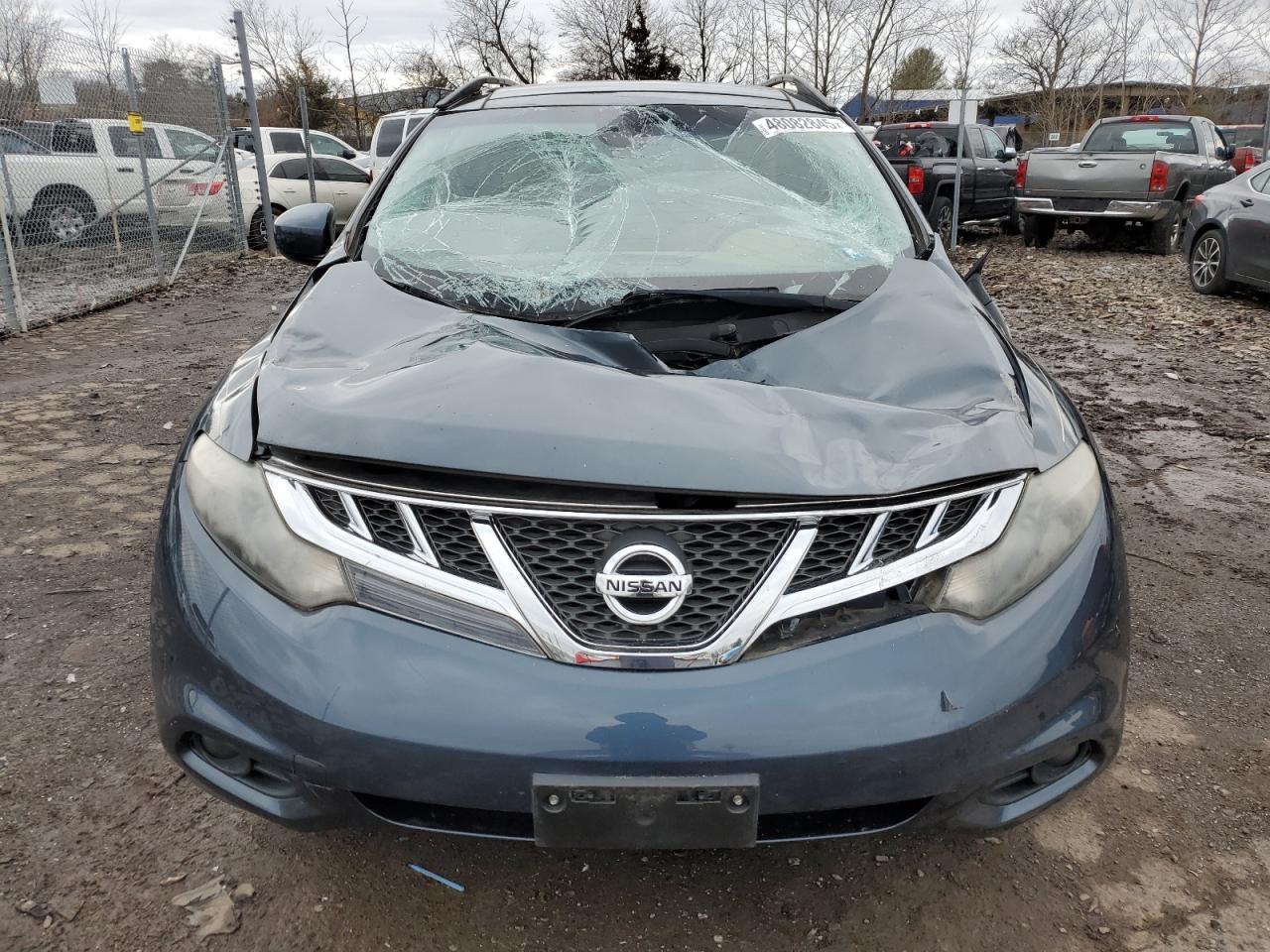 2014 Nissan Murano VIN JN8AZ1MW8EW527842 Copart auction photo, top/roof damage thumbnail 5
