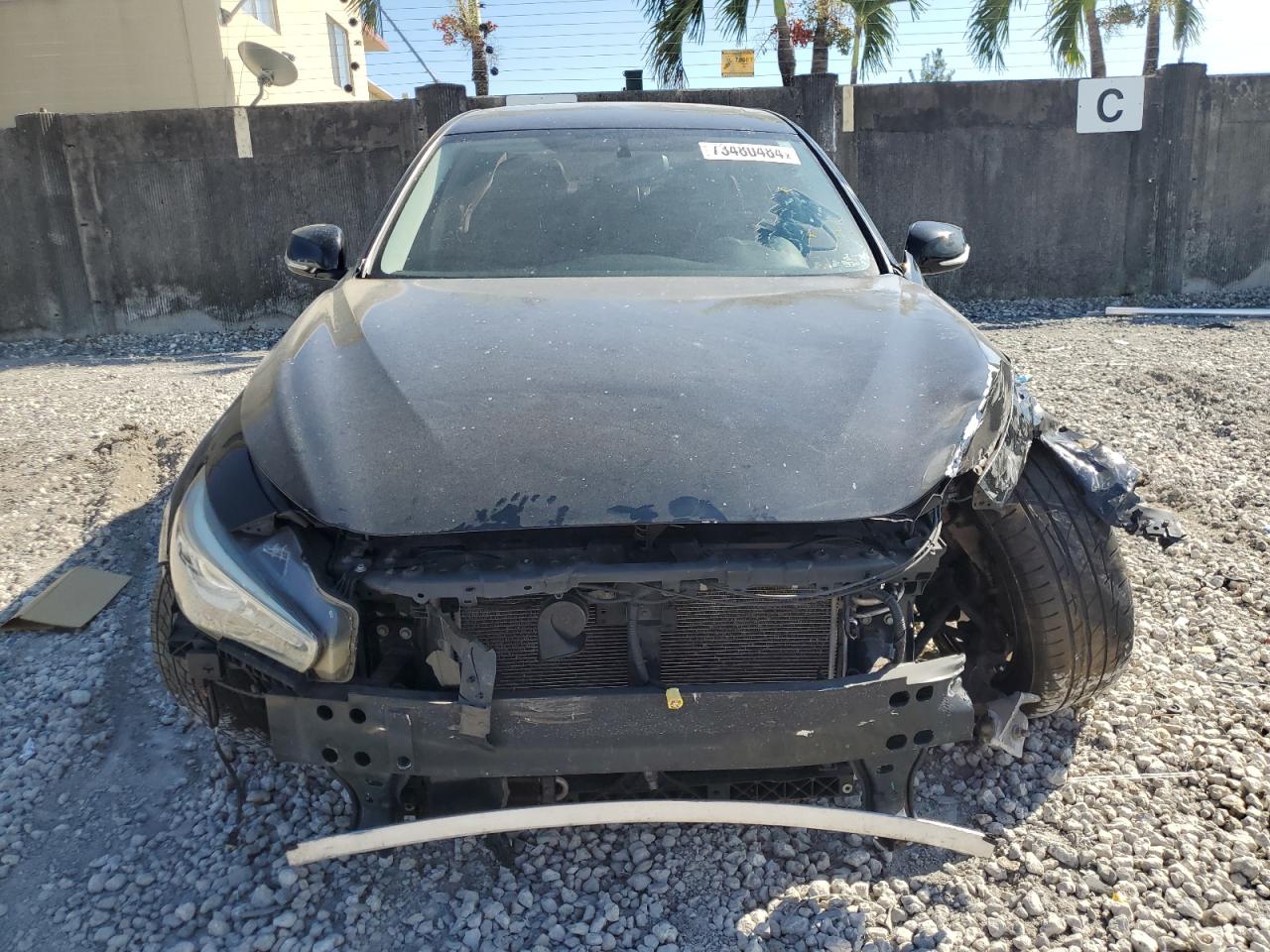 2015 Infiniti Q50 VIN JN1BV7AR7FM423033 Copart auction photo, front end / rear end damage thumbnail 5