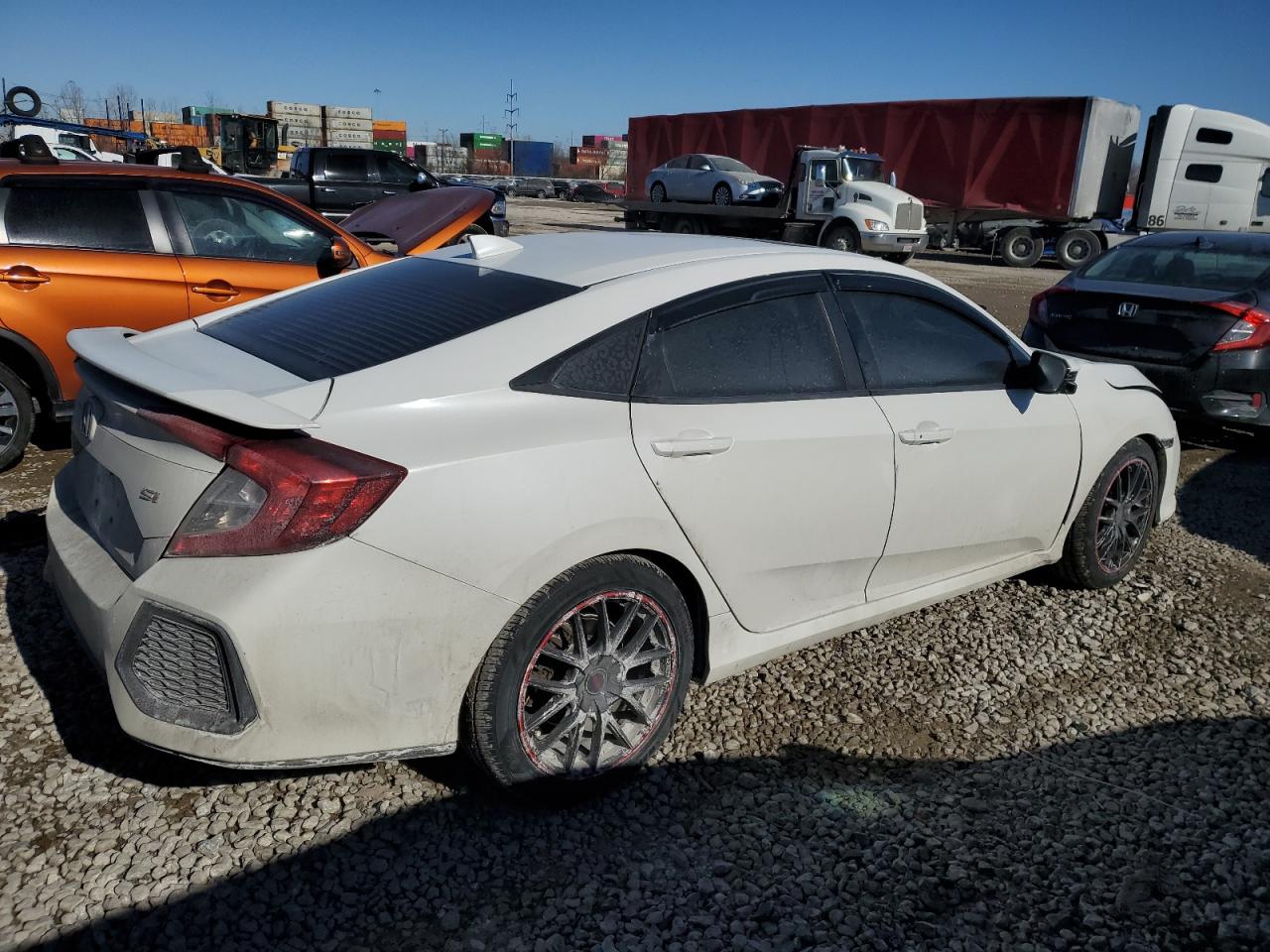 2017 Honda Civic VIN 2HGFC1E53HH704844 Copart auction photo, front end damage thumbnail 3