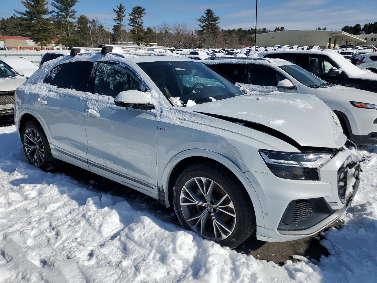 2021 Audi Q8 VIN WA1EVAF15MD018449 Copart auction photo, front end damage thumbnail 4