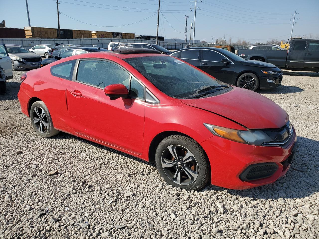 2015 Honda Civic VIN 2HGFG3B83FH523397 Copart auction photo, mechanical / minor dent/scratches damage thumbnail 4