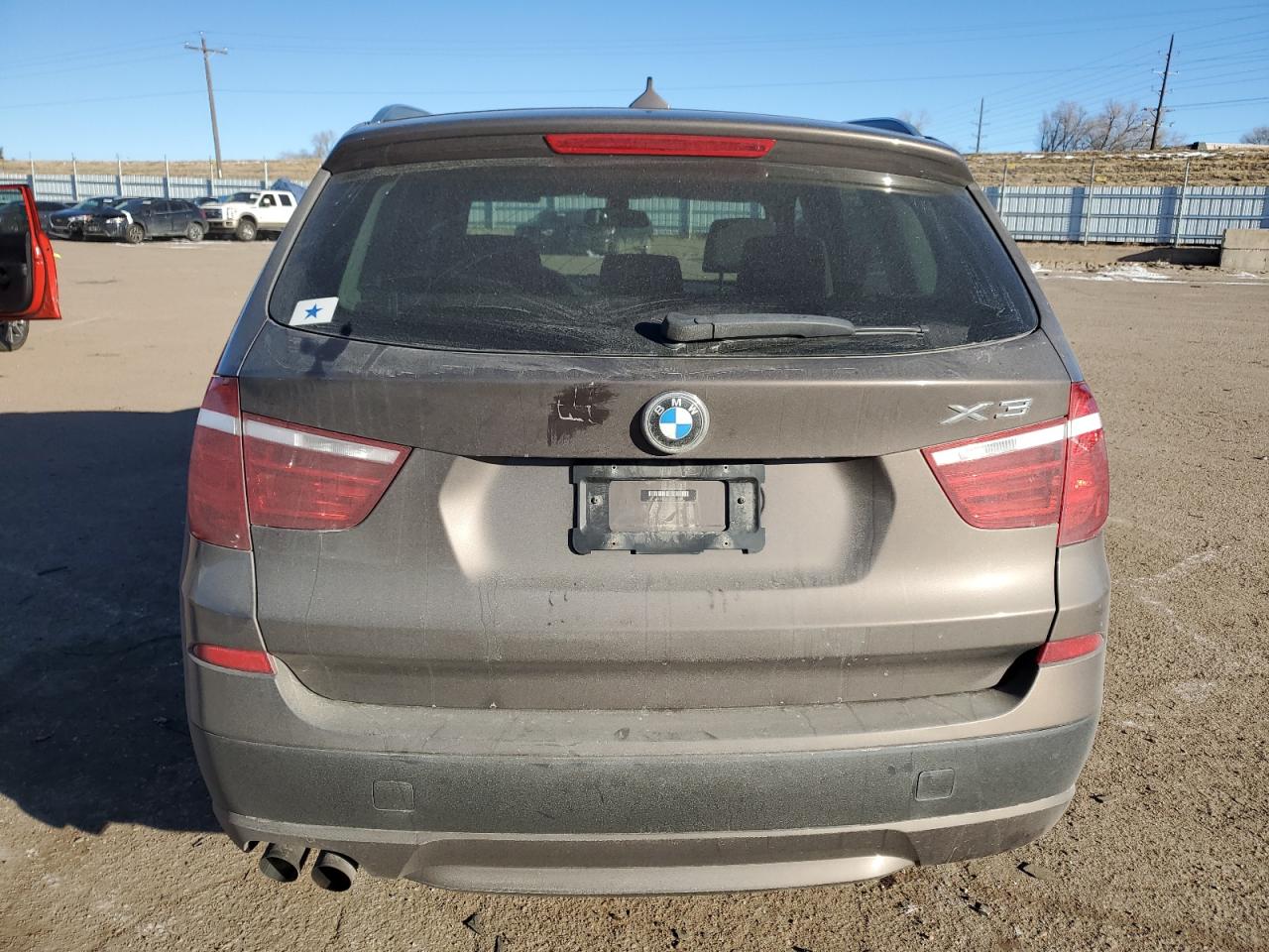 2012 BMW X3 VIN 5UXWX5C50CL727134 Copart auction photo, side damage thumbnail 6