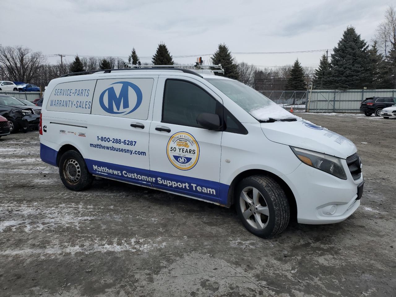 2016 Mercedes-Benz Metris VIN WD4PG2EE1G3152278 Copart auction photo, normal wear damage thumbnail 4