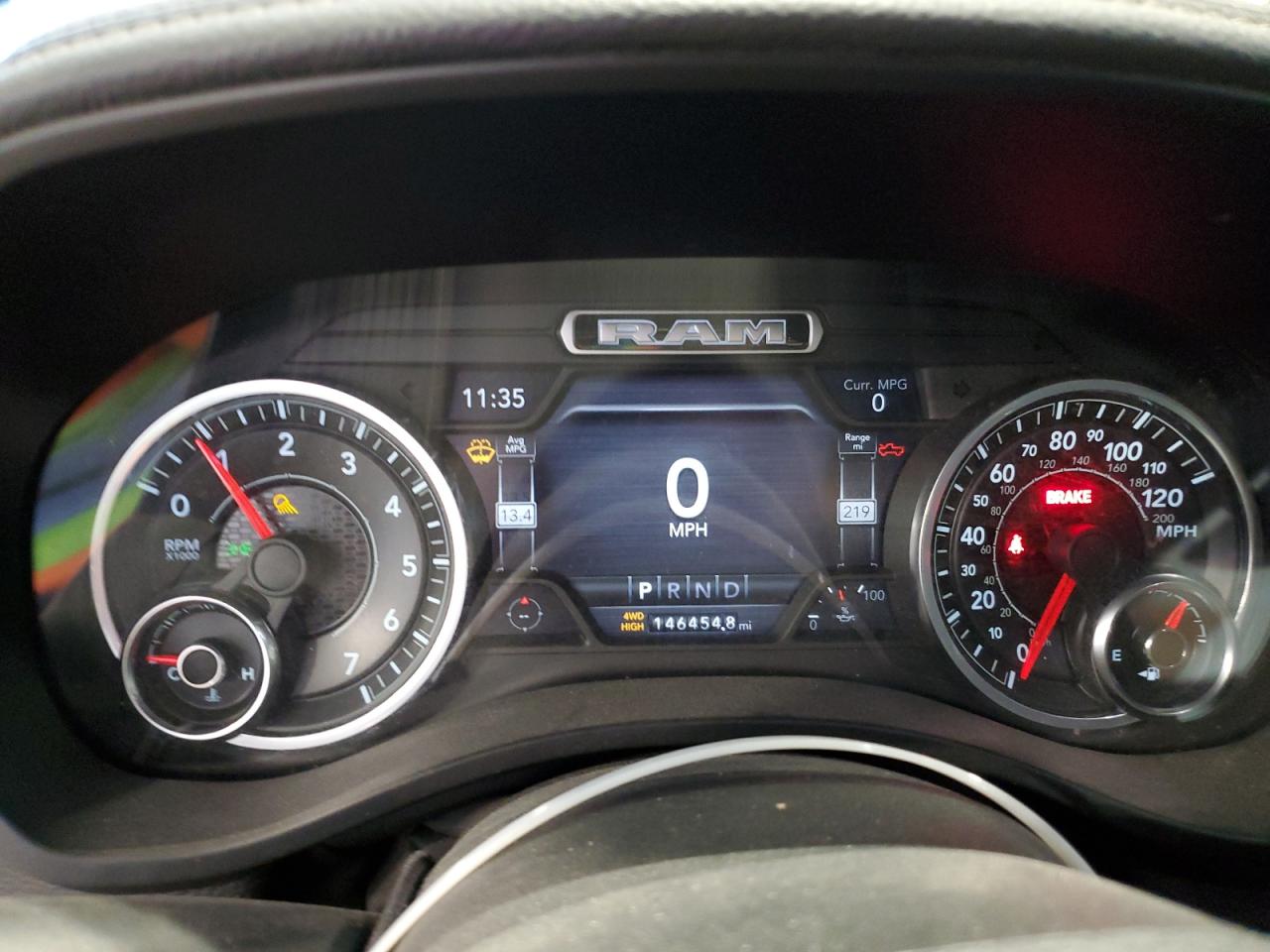 2019 RAM 1500 VIN 1C6SRFJT5KN716187 Copart auction photo, front end damage thumbnail 9