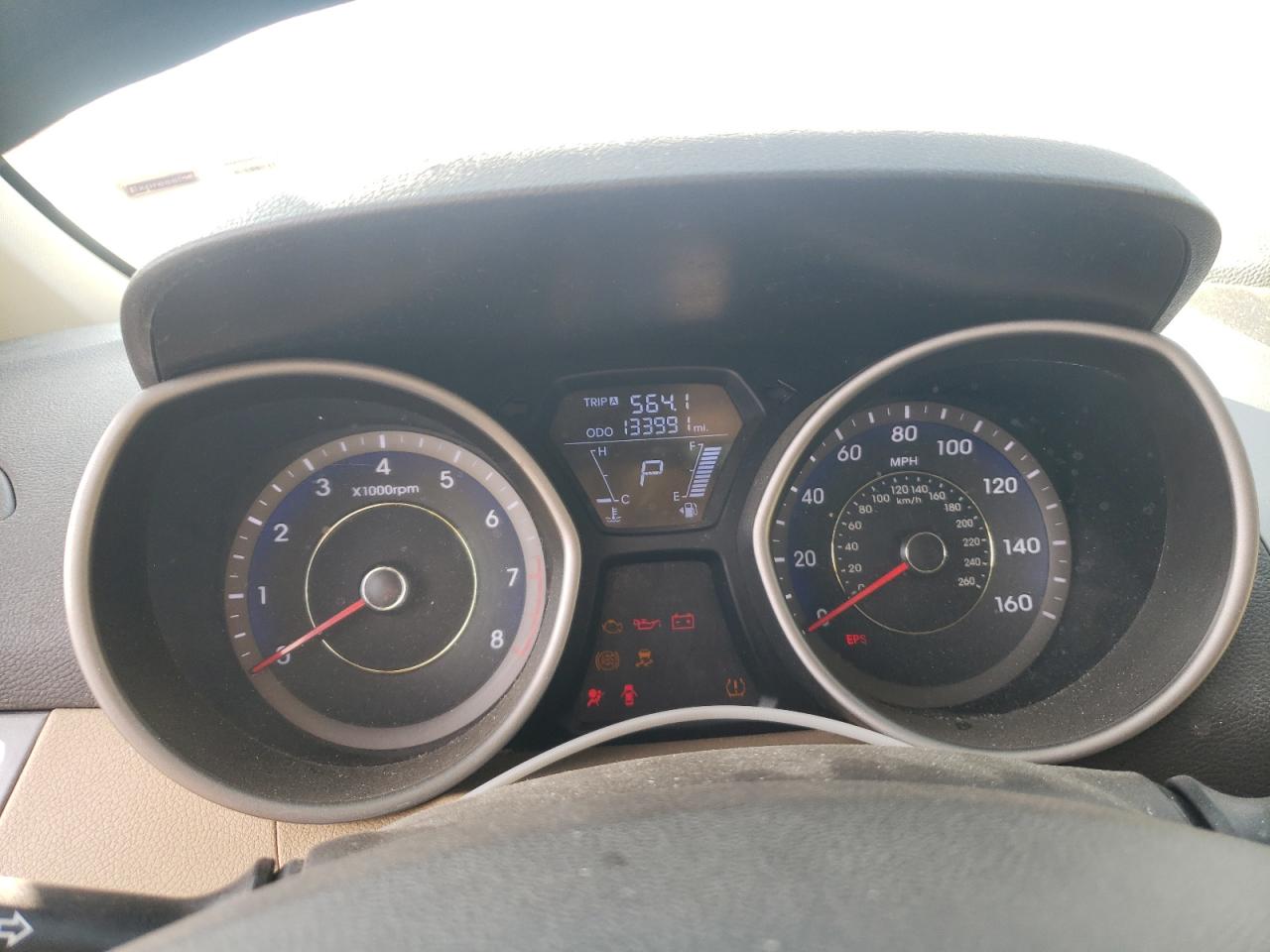 2013 Hyundai Elantra VIN KMHDH4AE3DU684273 Copart auction photo, front end damage thumbnail 9