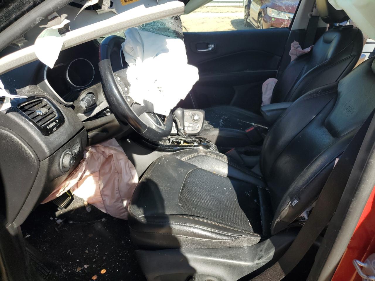 2019 Jeep Compass VIN 3C4NJDCB3KT669344 Copart auction photo, front end / side damage thumbnail 7