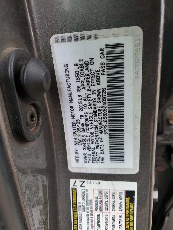 2006 Pontiac Vibe VIN 5Y2SL658X6Z409726 Copart auction photo, front end / side damage thumbnail 13