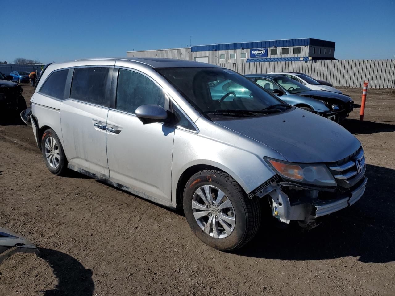 2015 Honda Odyssey VIN 5FNRL5H60FB021333 Copart auction photo, rear end / hail damage thumbnail 4