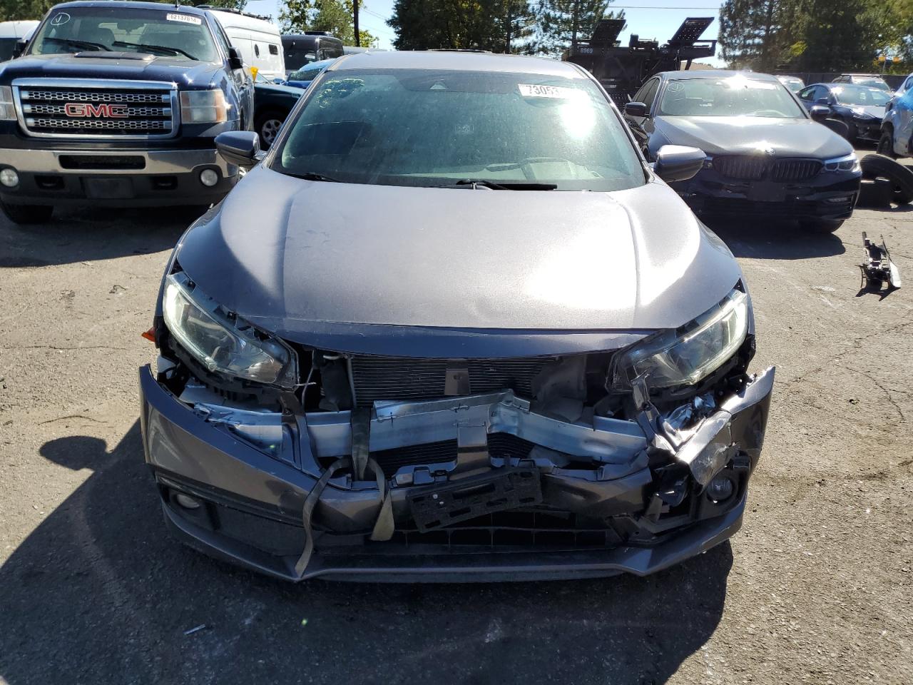 2021 Honda Civic VIN 19XFC2F83ME003594 Copart auction photo, front end damage thumbnail 5