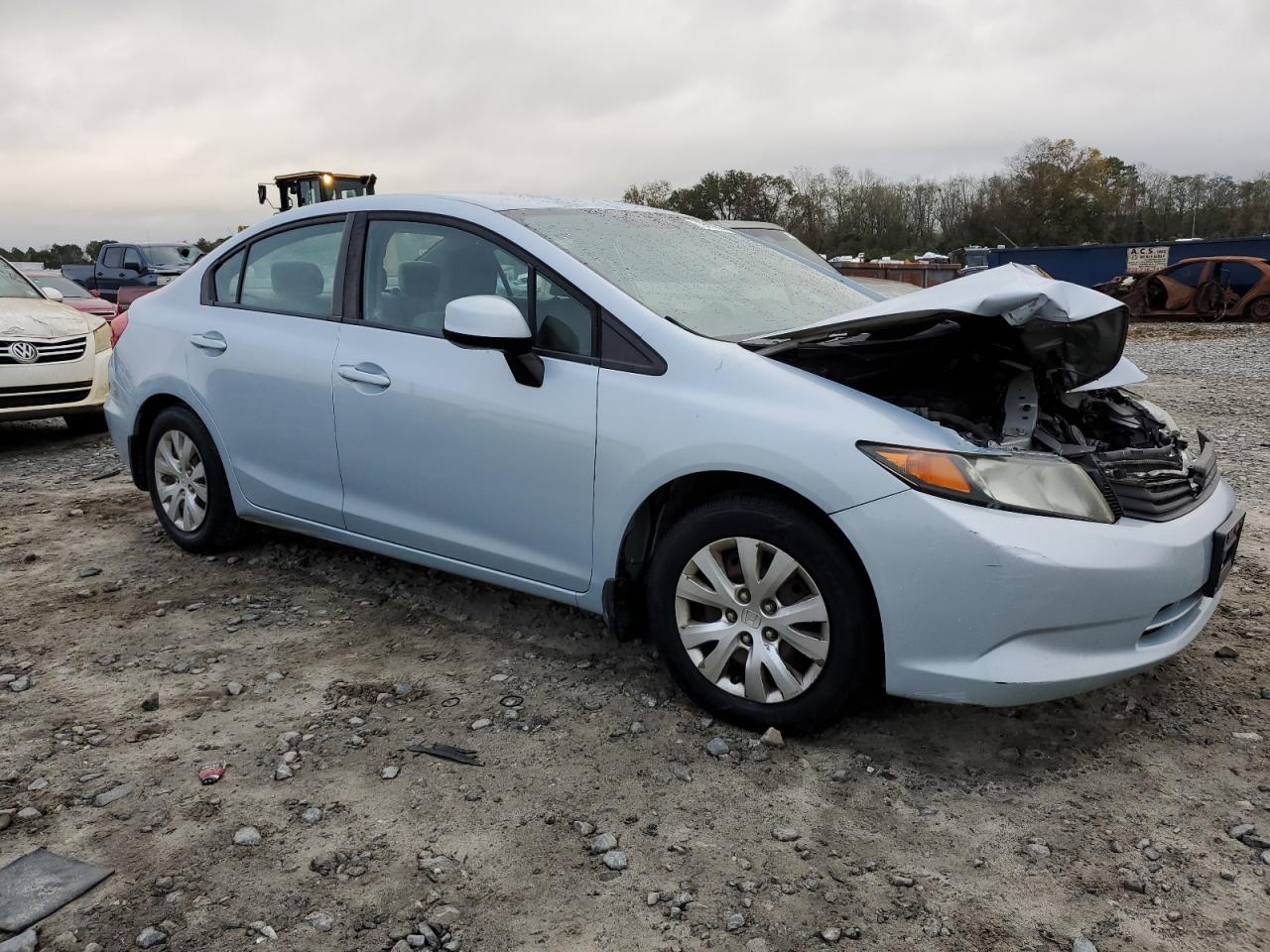 2012 Honda Civic VIN 19XFB2F51CE034091 Copart auction photo, front end damage thumbnail 4