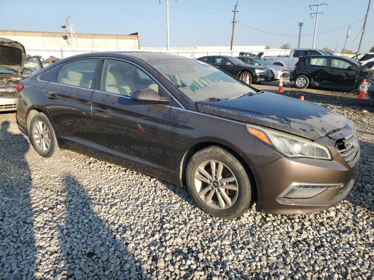 2015 Hyundai Sonata VIN 5NPE24AF5FH196412 Copart auction photo, minor dent/scratches damage thumbnail 4