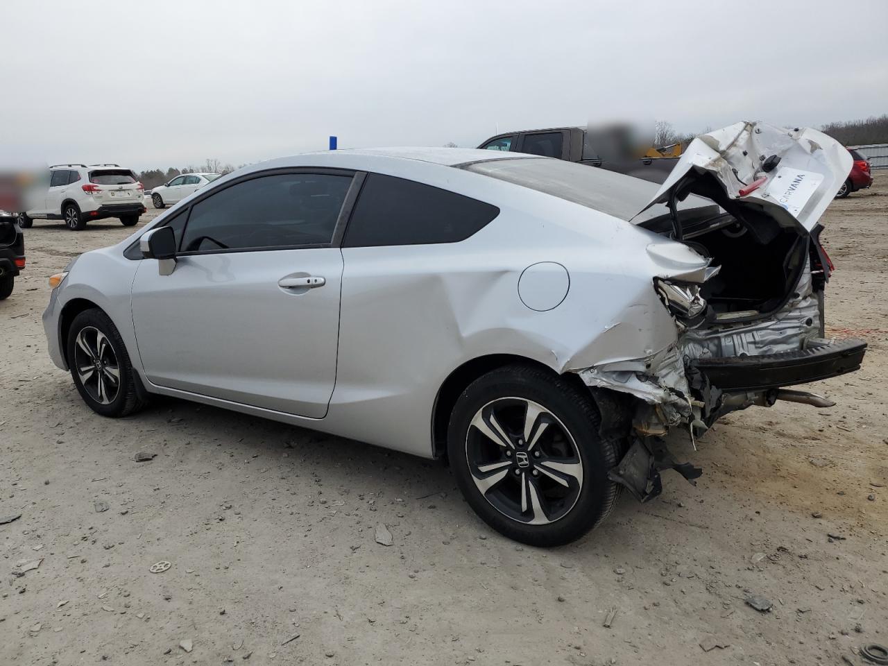 2014 Honda Civic VIN 2HGFG3B81EH502627 Copart auction photo, rear end damage thumbnail 2