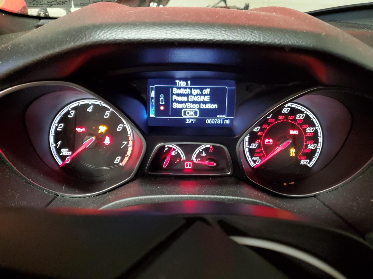 2013 Ford Focus VIN 1FADP3L96DL240477 Copart auction photo, front end damage thumbnail 9