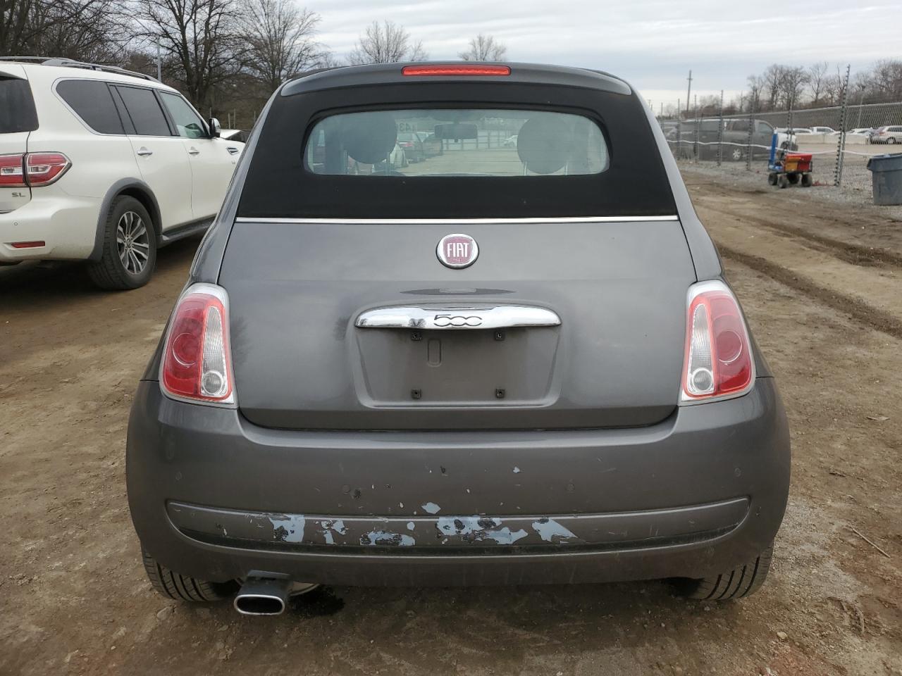 2012 Fiat 500 VIN 3C3CFFDR1CT382851 Copart auction photo, front end / rear end damage thumbnail 6