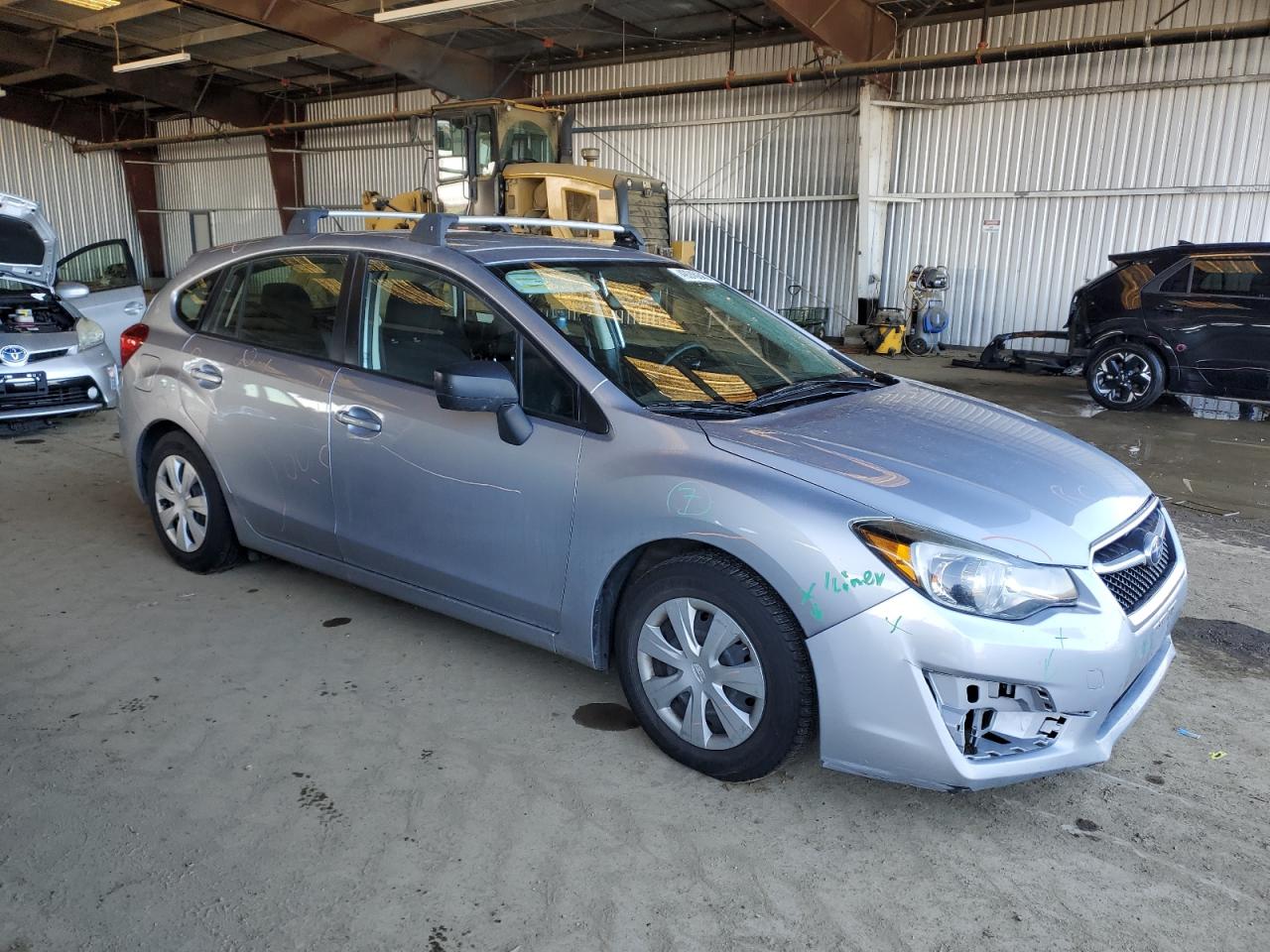 2015 Subaru Impreza VIN JF1GPAA60F8253192 Copart auction photo, side / front end damage thumbnail 4