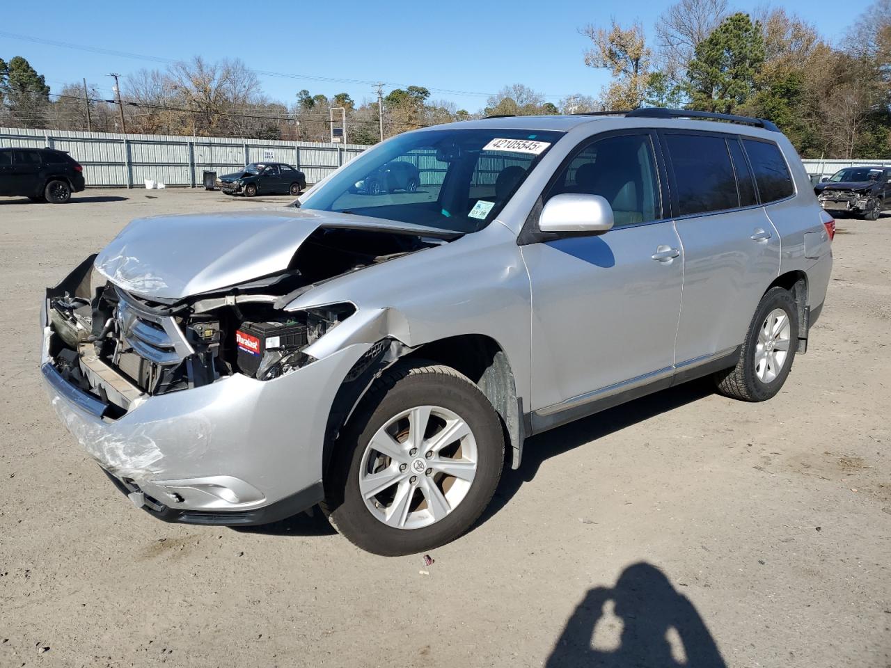 2012 Toyota Highlander VIN 5TDZK3EH4CS076906