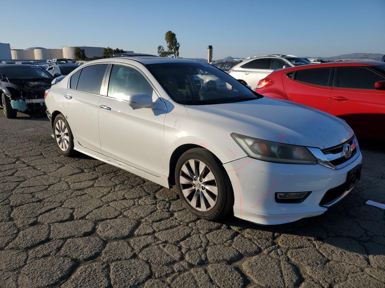 2013 Honda Accord VIN 1HGCR2F77DA150143 Copart auction photo, all over damage thumbnail 4