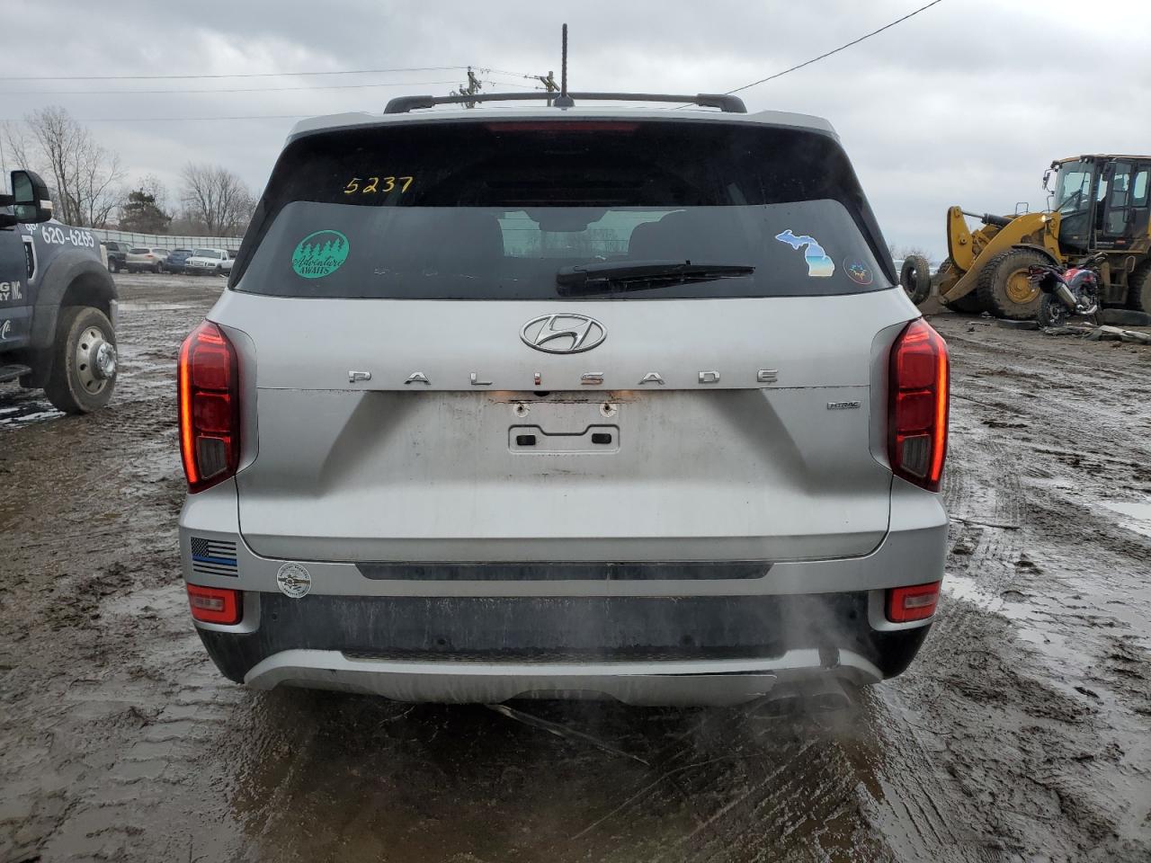 2022 Hyundai Palisade VIN KM8R3DHE5NU375237 Copart auction photo, front end damage thumbnail 6