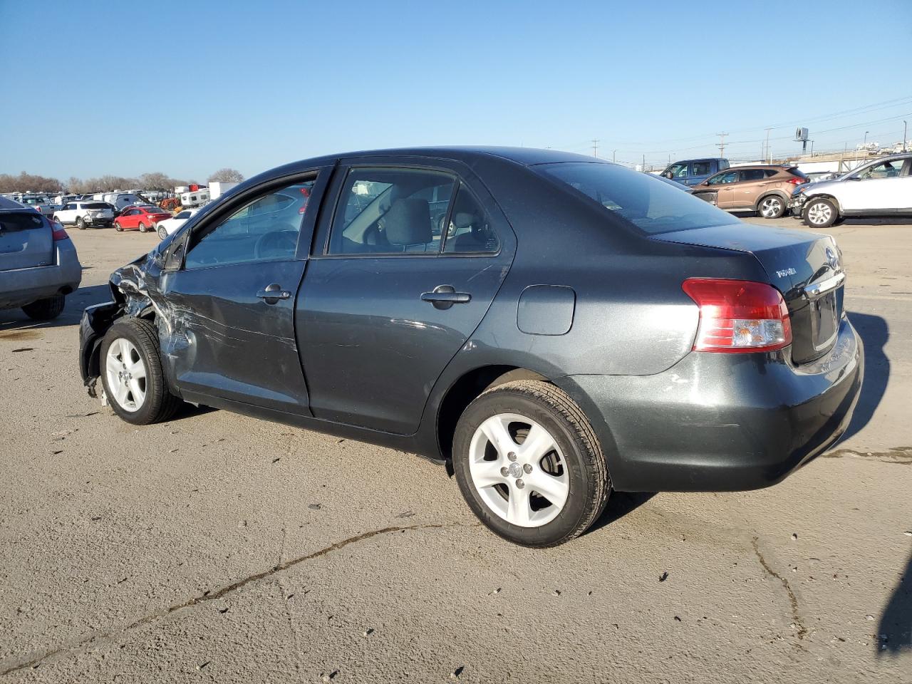 2008 Toyota Yaris VIN JTDBT923881267467 Copart auction photo, side / front end damage thumbnail 2