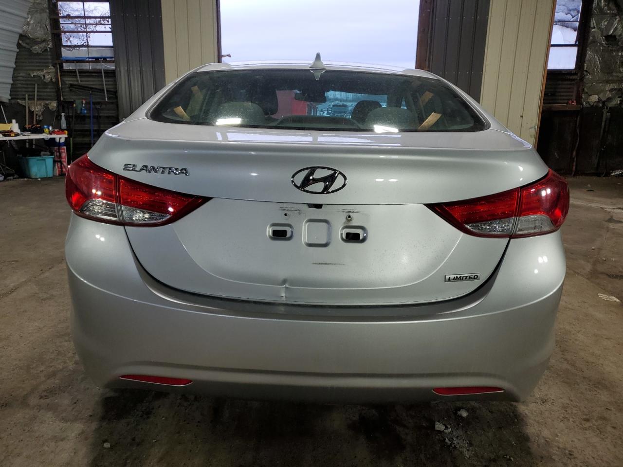 2013 Hyundai Elantra VIN 5NPDH4AE6DH155253 Copart auction photo, front end / side damage thumbnail 6