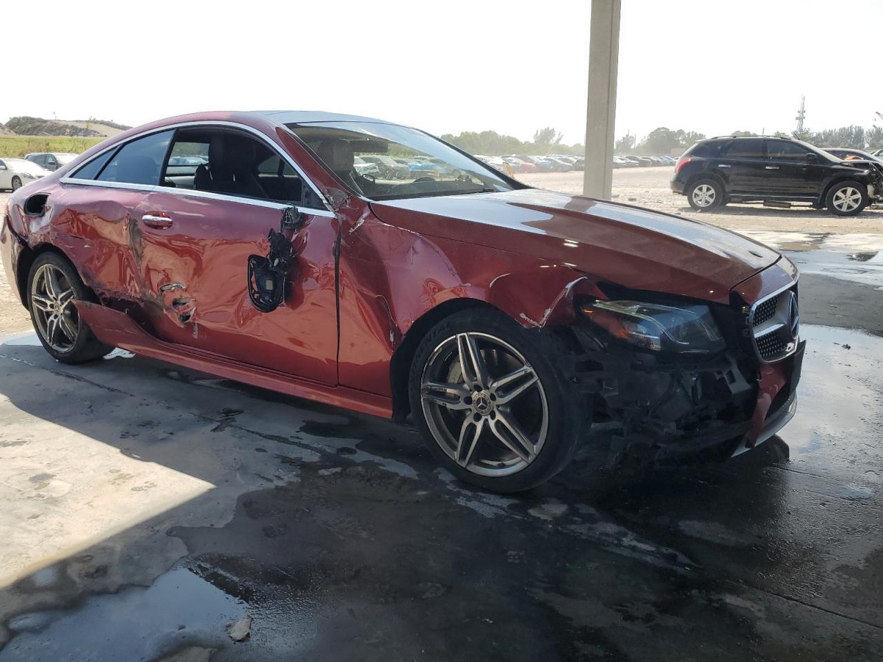 2018 Mercedes-Benz E-klasse VIN WDD1J6GB2JF022288 Copart auction photo, side / front end damage thumbnail 4