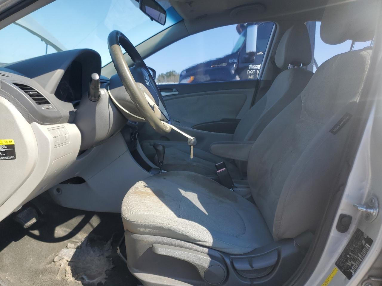 2013 Hyundai Accent VIN KMHCT4AE0DU346582 Copart auction photo, front end damage thumbnail 7
