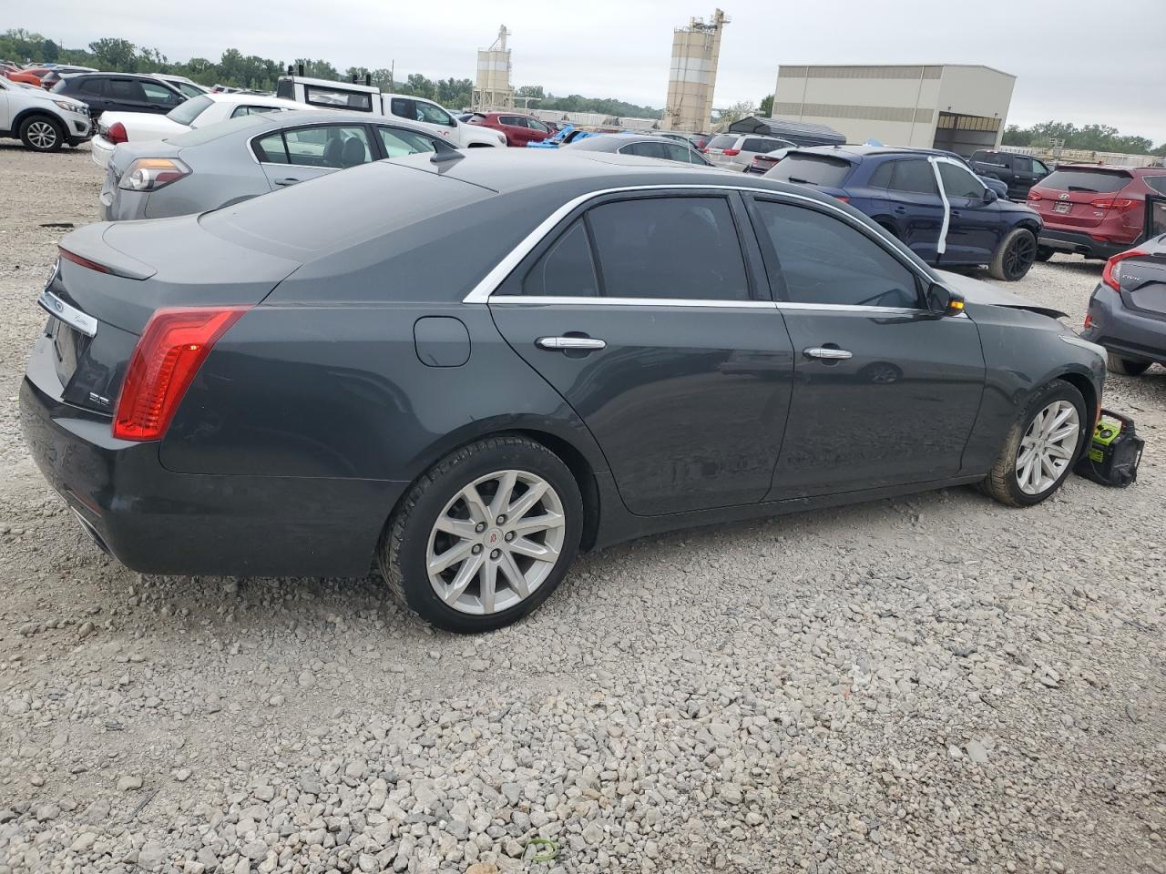 2014 Cadillac CTS VIN 1G6AX5S33E0143815 Copart auction photo, vandalism damage thumbnail 3