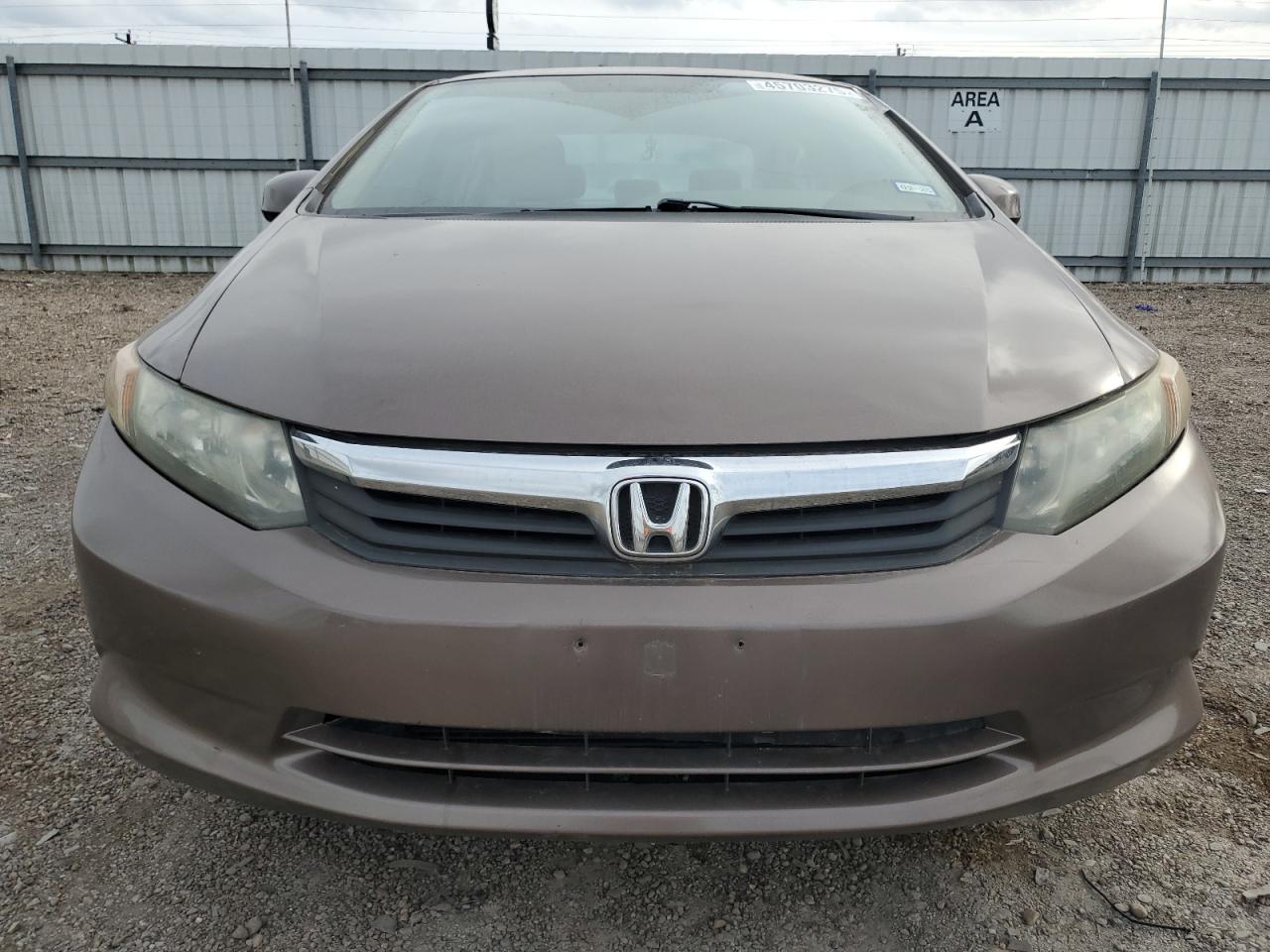 2012 Honda Civic VIN 2HGFB2F59CH526597 Copart auction photo, side damage thumbnail 5