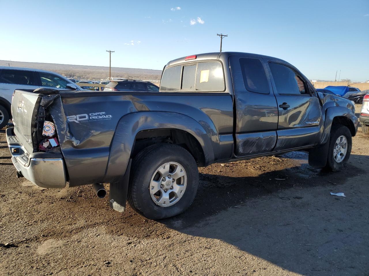 2013 Toyota Tacoma VIN 5TFUU4EN0DX053327 Copart auction photo, rollover damage thumbnail 3
