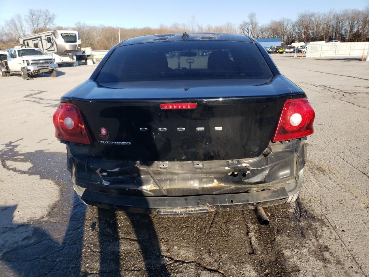 2013 Dodge Avenger VIN 1C3CDZABXDN707920 Copart auction photo, rear end / hail damage thumbnail 6