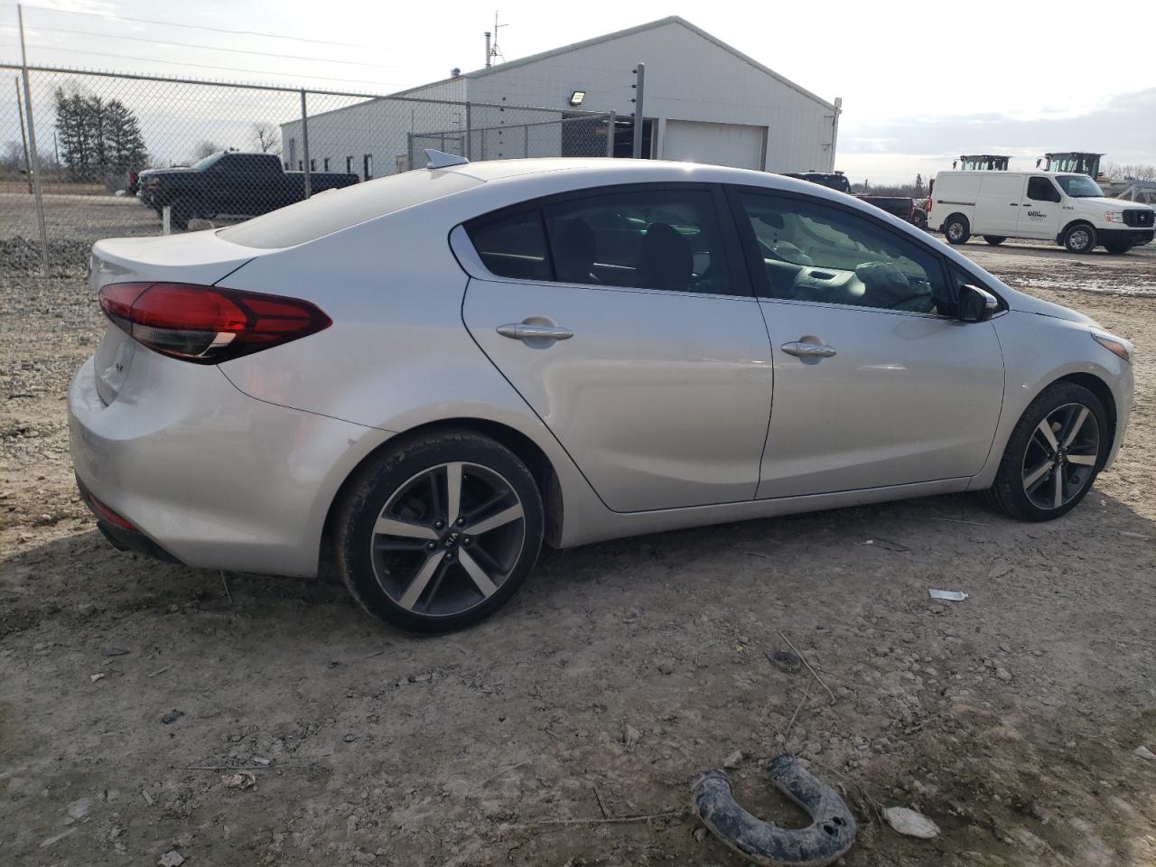 2017 KIA Forte VIN 3KPFL4A82HE102447 Copart auction photo, side / front end damage thumbnail 3