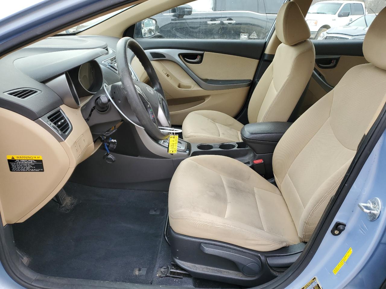 2013 Hyundai Elantra VIN KMHDH4AE4DU631520 Copart auction photo, vandalism / front end damage thumbnail 7