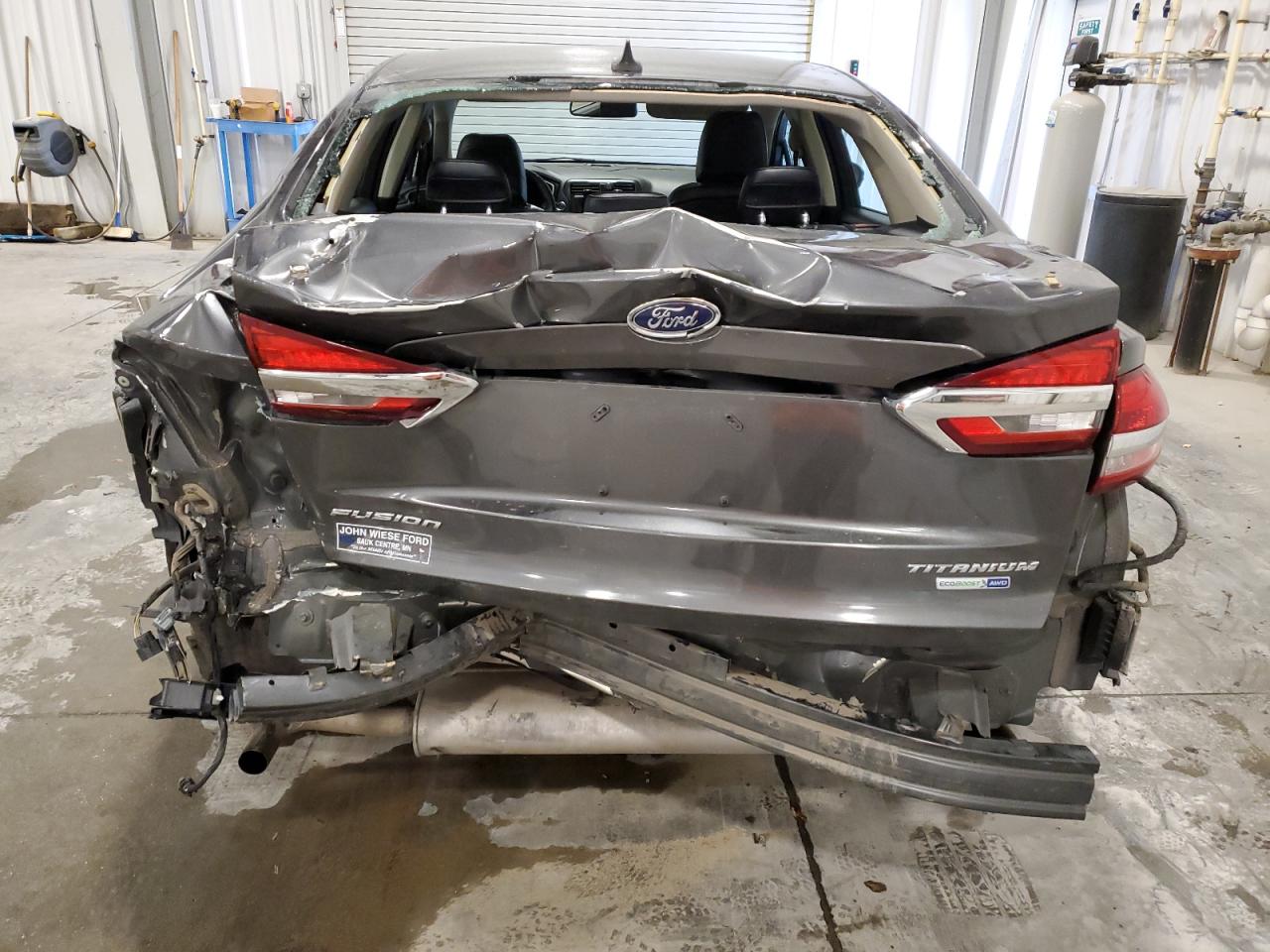 2020 Ford Fusion VIN 3FA6P0D9XLR115259 Copart auction photo, rear end damage thumbnail 6