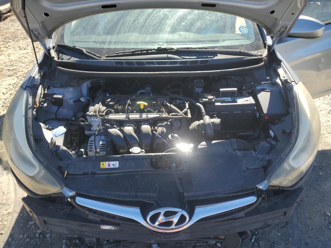 2016 Hyundai Elantra VIN 5NPDH4AEXGH663200 Copart auction photo, front end damage thumbnail 11