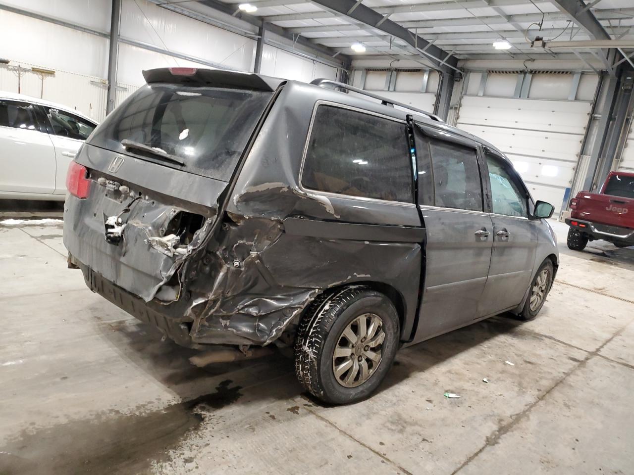 2010 Honda Odyssey VIN 5FNRL3H7XAB079424 Copart auction photo, rear end / side damage thumbnail 3