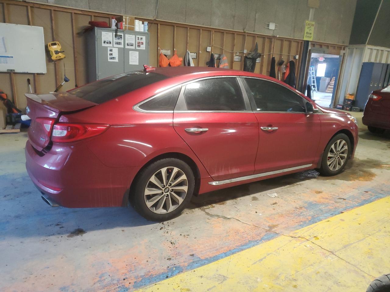 2015 Hyundai Sonata VIN 5NPE34AF9FH150448 Copart auction photo, rear end / minor dent/scratches damage thumbnail 3