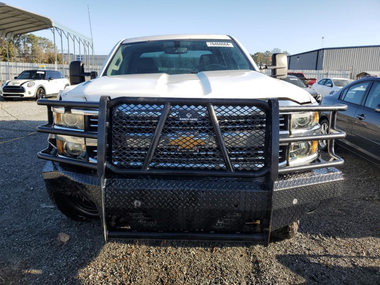 2015 Chevrolet Silverado VIN 1GC1KUE83FF649267 Copart auction photo, front end / undercarriage damage thumbnail 5