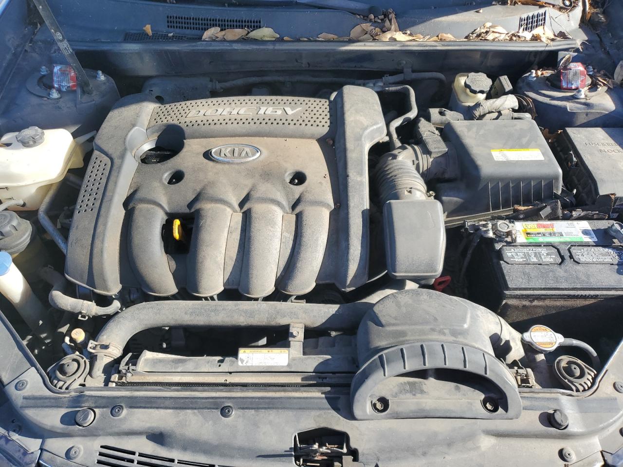 2008 KIA Optima VIN KNAGE123485213123 Copart auction photo, mechanical damage thumbnail 11