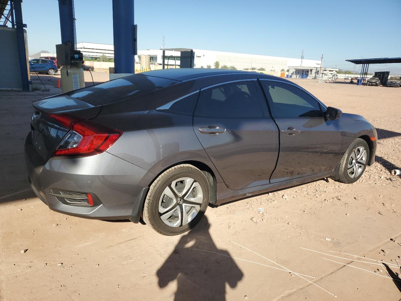 2018 Honda Civic VIN 2HGFC2F59JH580640 Copart auction photo, side damage thumbnail 3