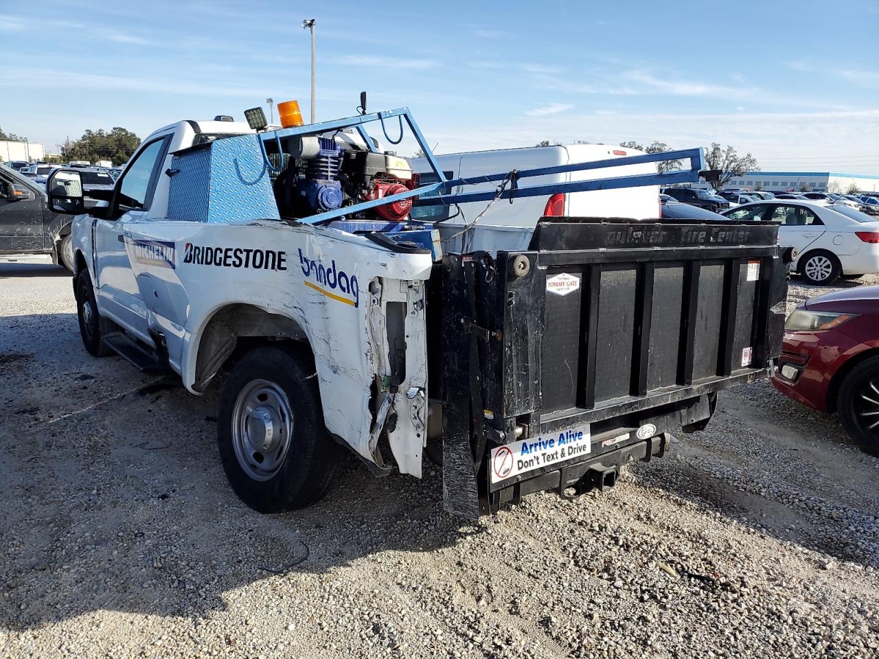 2023 Ford F250 VIN 1FTBF2AA0PED07028 Copart auction photo, rear end damage thumbnail 3