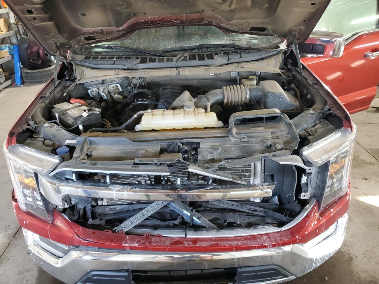 2023 Ford F-150 VIN 1FTFW1E57PKE69393 Copart auction photo, front end damage thumbnail 11