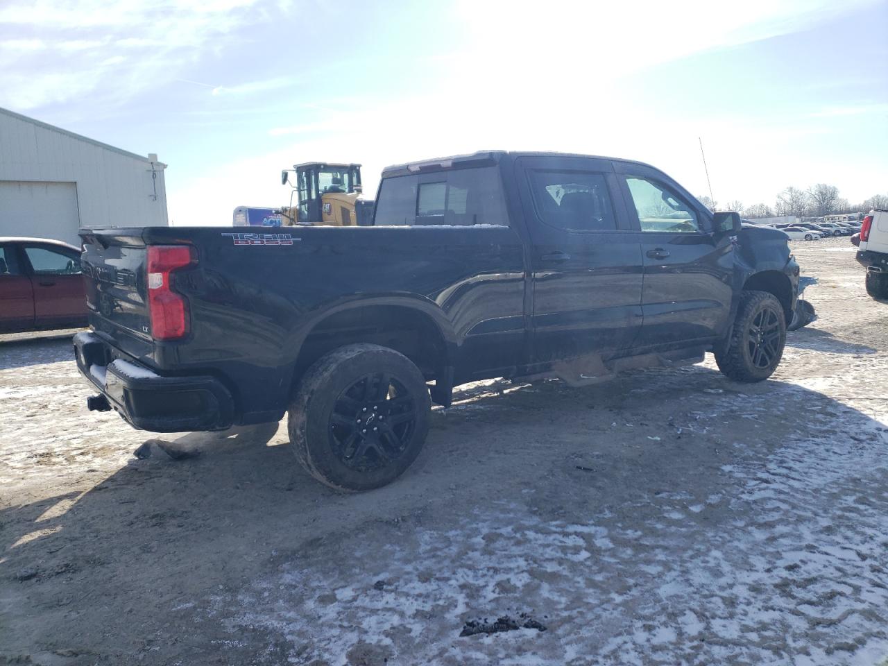 2021 Chevrolet Silverado VIN 1GCVYFED8MZ308497 Copart auction photo, front end / side damage thumbnail 3