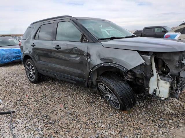 2017 Ford Explorer VIN 1FM5K8GT2HGA27651 Copart auction photo, front end / side damage thumbnail 14