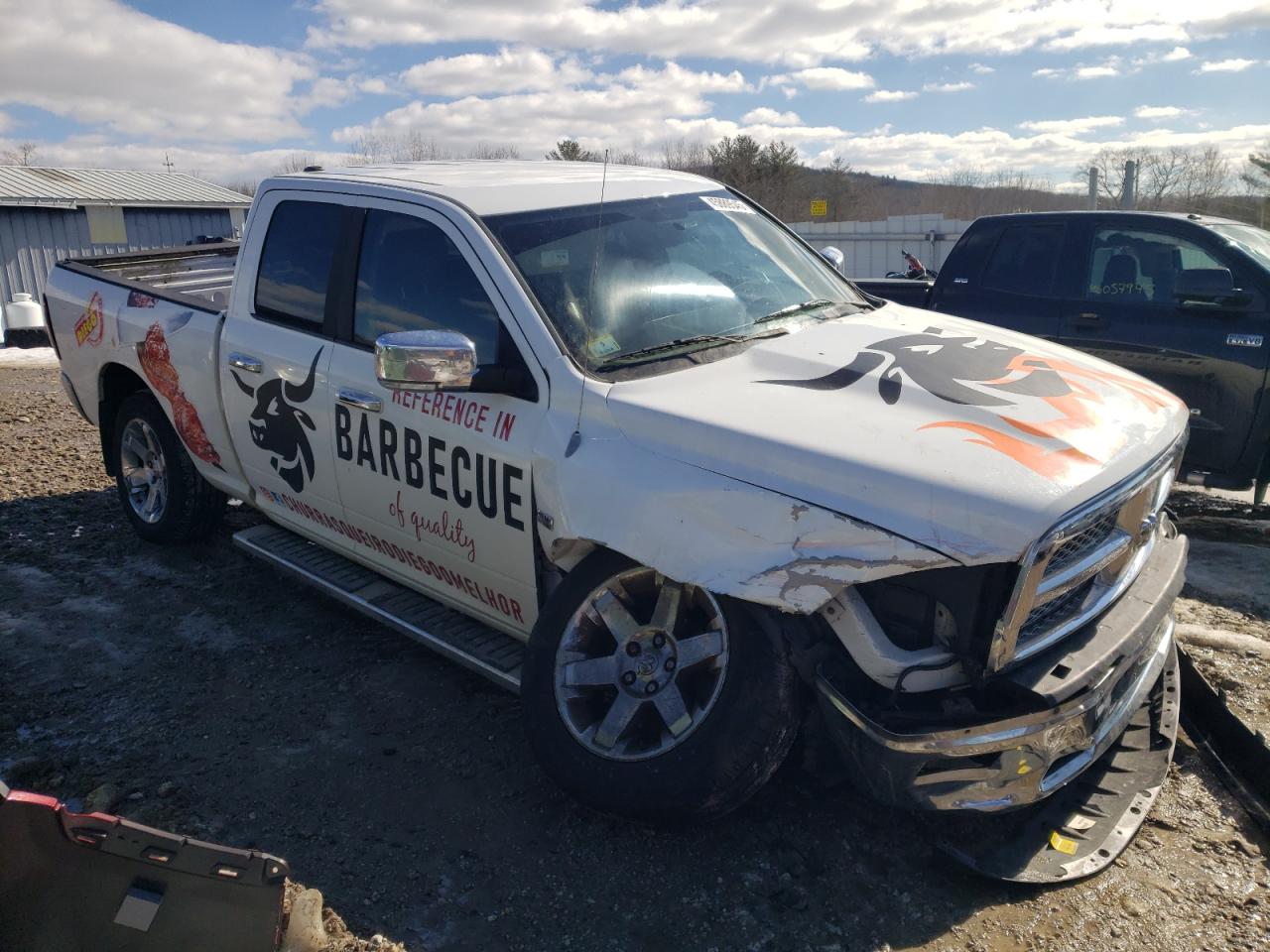 2010 Dodge RAM VIN 1D7RV1GTXAS212687 Copart auction photo, front end / undercarriage damage thumbnail 4