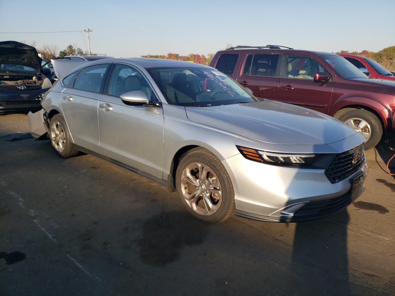2024 Honda Accord VIN 1HGCY1F3XRA007267 Copart auction photo, rear end damage thumbnail 4